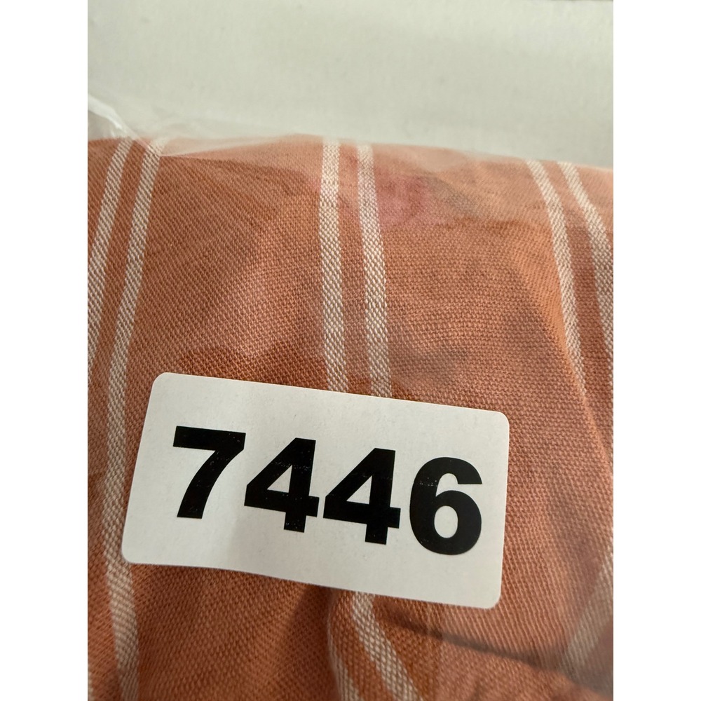 Pact Rust Orange Striped Midi Dress - Picture 10 of 10